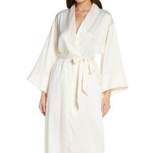 Brand New, Nordstrom’s Satin Robe — Ivory — Perfect for Bride!